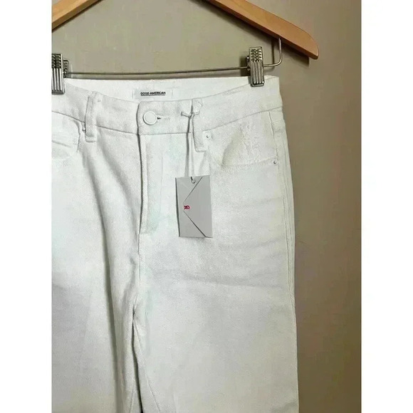 Good American Good Curve Straight Jeans White011 Size 2 - Picture 3 of 12